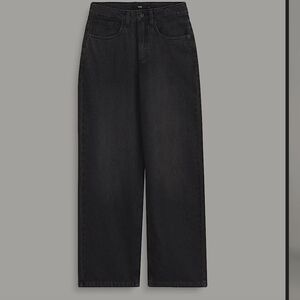 Vans Sirelle Baggy Black Jeans 5 Pocket Design NWT 25" X 30" Black Washed Denim